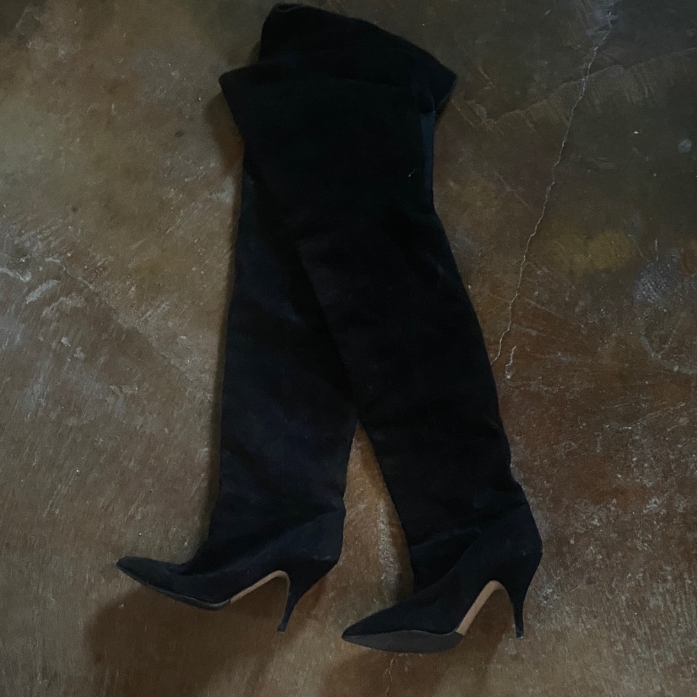 Source Unknown Black Over-the-Knee Boots